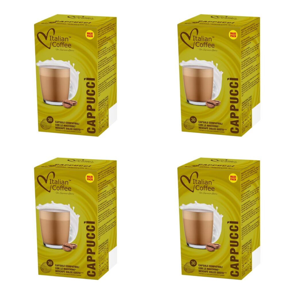 cappuccino 120 capsule italian coffee compatibile dolce gusto