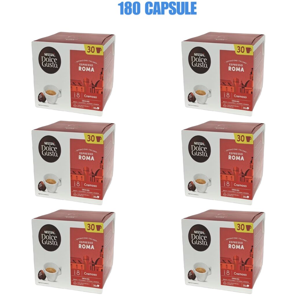 180 capsule cafea nescafe dolce gusto roma