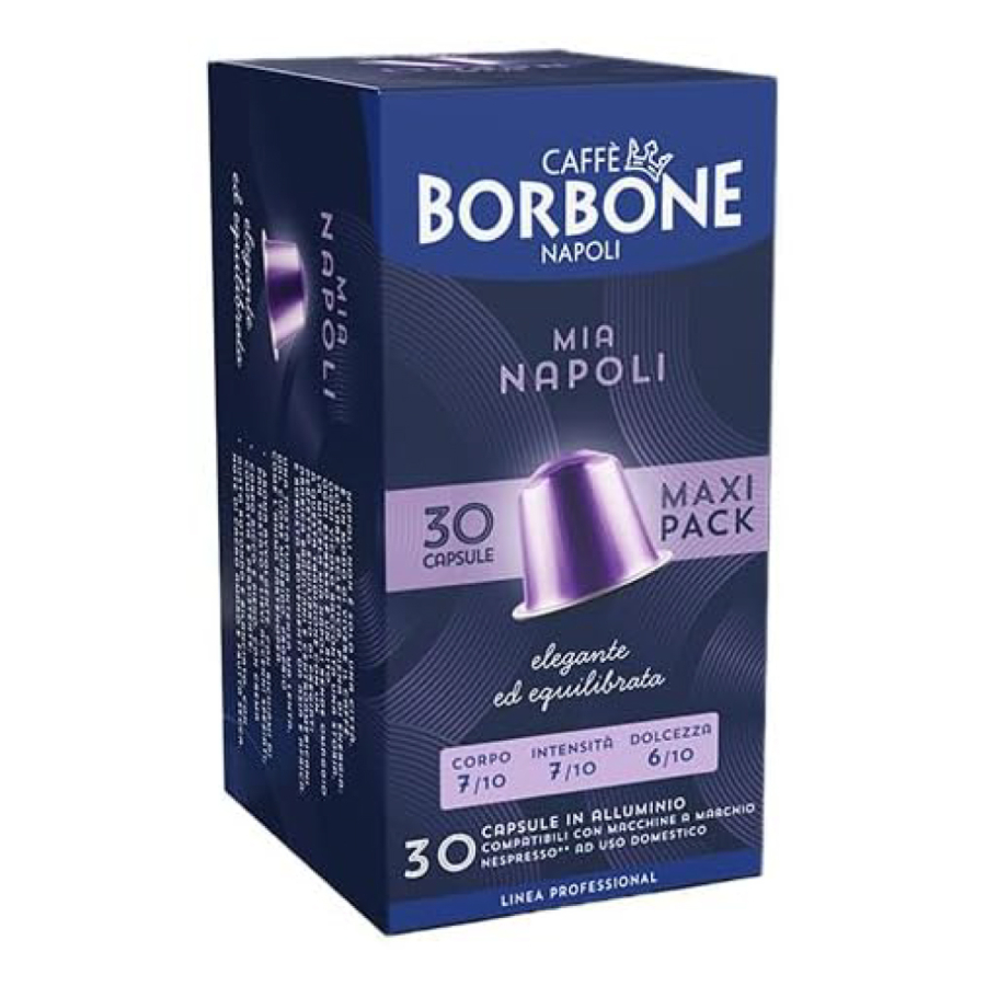 30 capsule aluminiu caffè borbone mia napoli compatibile nespresso