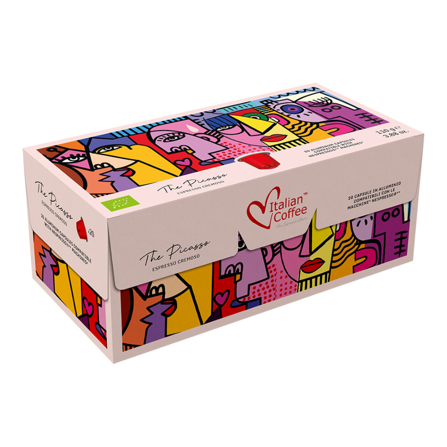 20 capsule cafea picasso cremoso bio compatibil nespresso