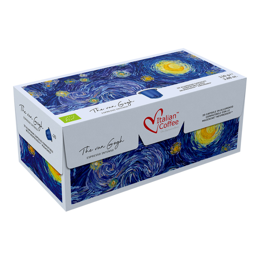 20 capsule cafea van gogh intenso bio compatibil nespresso