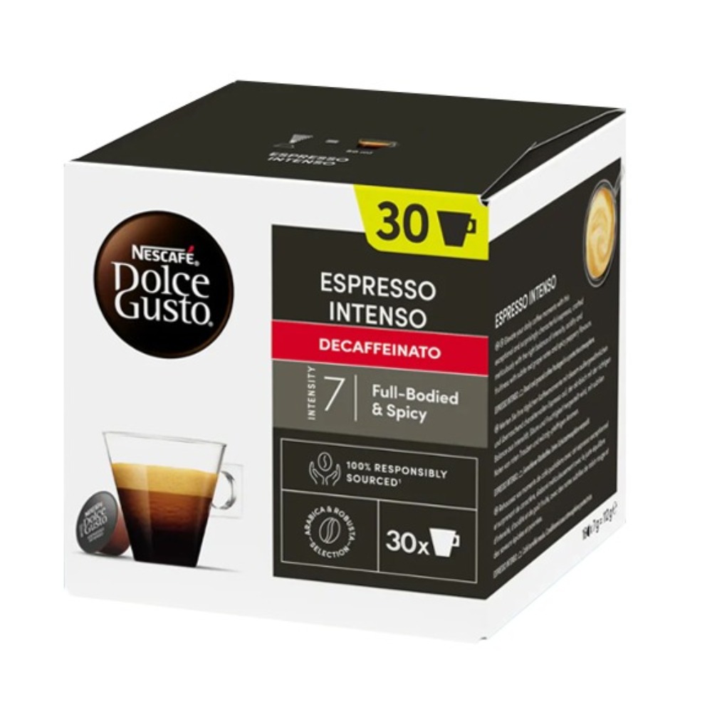 30 capsule cafea nescafe dolce gusto intenso decofeinizata